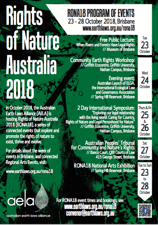 Various events going on in Australia for the Rights of Nature!!!