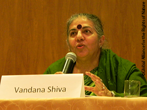 Dr. Vandana Shiva, President – Rights of Nature Tribunal